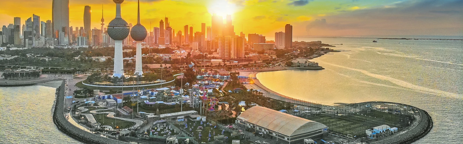 Sunset Walks Along the Kuwait Corniche